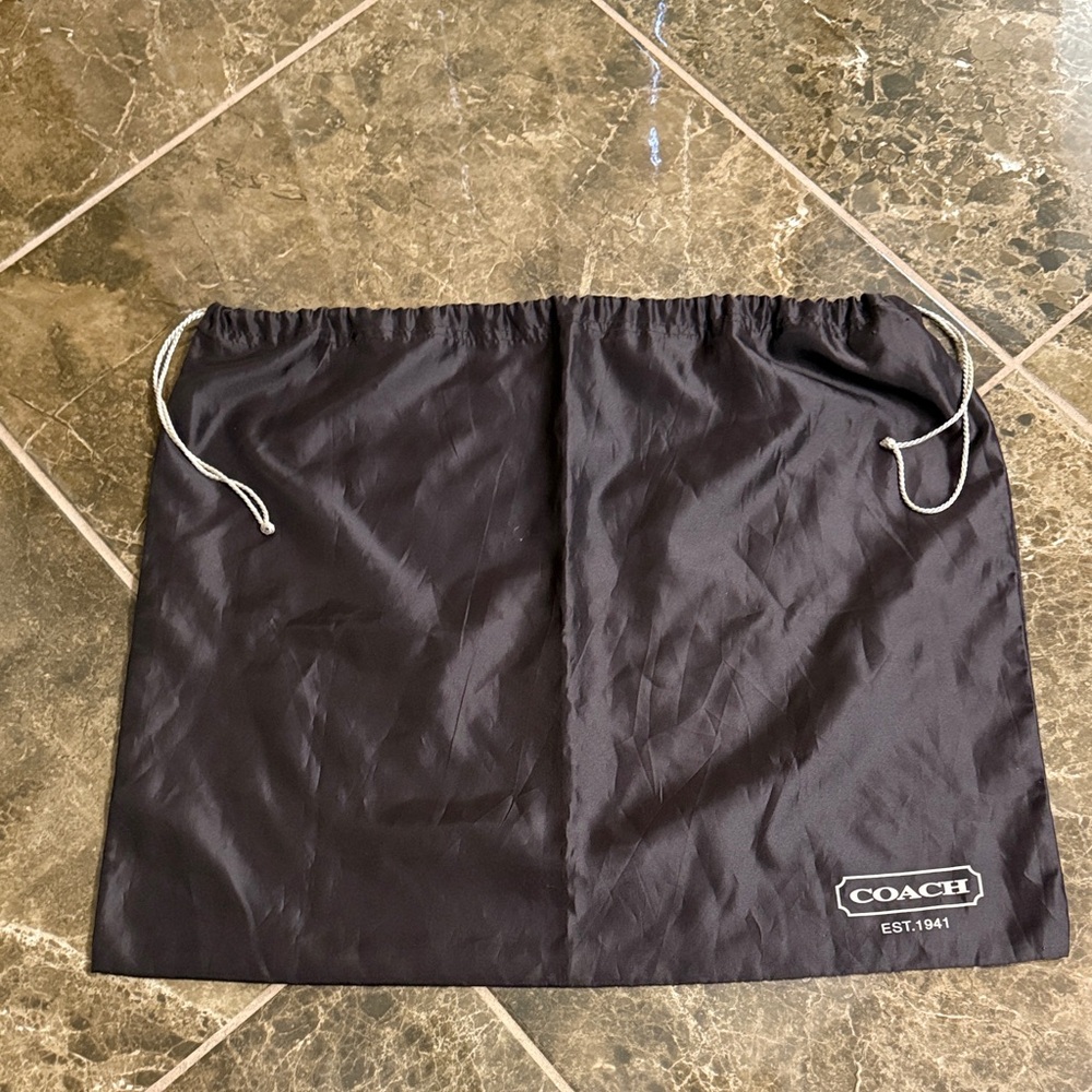 Coach Black Drawstring Bag
